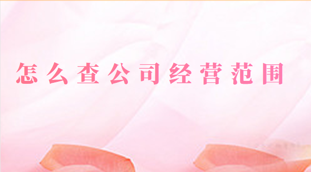 怎么查公司经营范围查询系统(公司经营范围在哪可以查询)