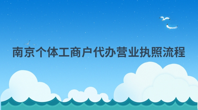 南京个体工商户营业执照办理流程(南京代办个体户营业执照多少钱)